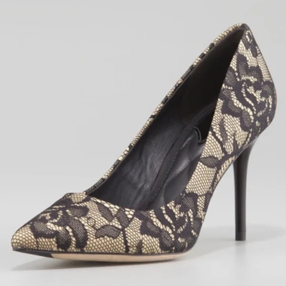 Brian Atwood Malika Lace Pumps - Picture 2 of 8